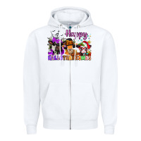 White happy hallothanksmas cows  nancy Zipper Hoodie - NancyCooperArtShop