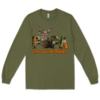 Army Green Western Papa The Great Deer Hunter Long Sleeve Tee - LillyAllenDesigns