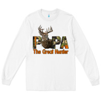 White Western Papa The Great Deer Hunter Long Sleeve Tee - LillyAllenDesigns
