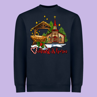 The Church  Chrıst Is Born Heavyweight Sweatshirt Designed By Adodesignshop