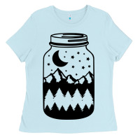 Baby Blue View jar Ladies Tee - Unal Design