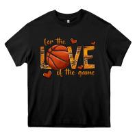 Black for the love of the game basketball Heavy Core Tee - texasbilliewilder