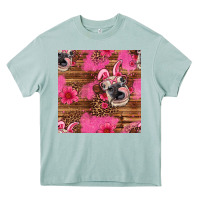 Arona easter heifer with bunny ears seamless pattern Heavy Core Tee - Artiststas