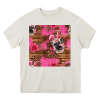 Cream easter heifer with bunny ears seamless pattern Heavy Core Tee - Artiststas