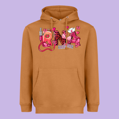 Rna Breast Cancer Registered Nurse Assistant Heavyweight Hoodie Designed By Lillyallendesigns