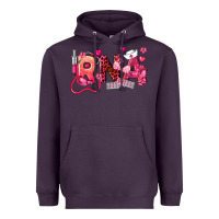 Plum rna breast cancer registered nurse assistant Heavyweight Hoodie - LillyAllenDesigns