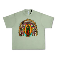 Oil Green our lady of guadalupe rainbow Urban Heavy Tee - JahusDesignShop