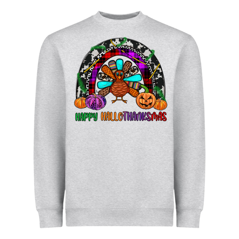 Happy Hallothanksmas Heavyweight Sweatshirt by JahusDesignShop | Teevron