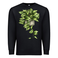 Black Golden Pothos Premium Sweatshirt - LillyAllenDesigns