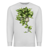 Dove Grey Golden Pothos Premium Sweatshirt - LillyAllenDesigns
