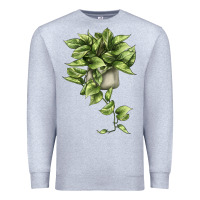 Heather Grey Golden Pothos Premium Sweatshirt - LillyAllenDesigns