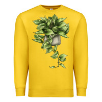 Lemon Golden Pothos Premium Sweatshirt - LillyAllenDesigns