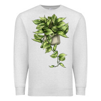 Oatmeal Heather Golden Pothos Premium Sweatshirt - LillyAllenDesigns