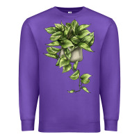 Purple Golden Pothos Premium Sweatshirt - LillyAllenDesigns