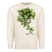 Sandshell Golden Pothos Premium Sweatshirt - LillyAllenDesigns