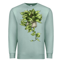 Seafoam Golden Pothos Premium Sweatshirt - LillyAllenDesigns