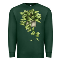 Sports Green Golden Pothos Premium Sweatshirt - LillyAllenDesigns