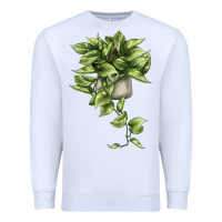 White Golden Pothos Premium Sweatshirt - LillyAllenDesigns