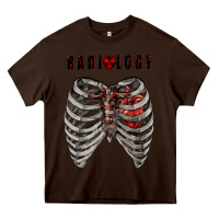 Chocolate Brown Radiology Heavy Core Tee - RanaPortraitStore