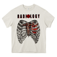 Cream Radiology Heavy Core Tee - RanaPortraitStore