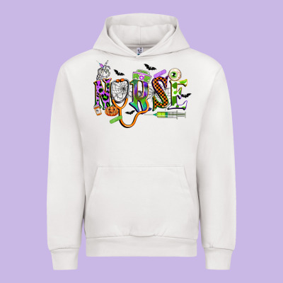Halloween Nurse Urban Hoodie Designed By Cowgirlartshop