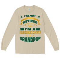Mushroom i'm not retired i'm a professional grandpop Long Sleeve Tee - Jasminsmagicworld