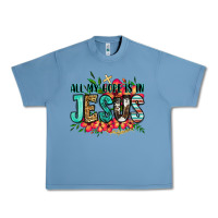 Pebble Blue all my hope is in jesus Urban Heavy Tee - Jasminsmagicworld