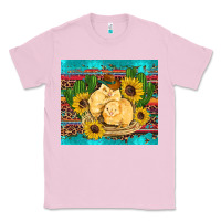 Bubblegum Pink western chicks coop animals sunflowers cactus serape leopard turquoise Classic Tee - Artiststas