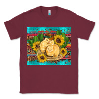 Burgundy western chicks coop animals sunflowers cactus serape leopard turquoise Classic Tee - Artiststas