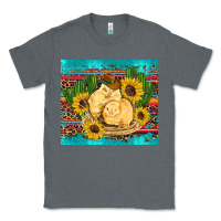 Charcoal Heather western chicks coop animals sunflowers cactus serape leopard turquoise Classic Tee - Artiststas