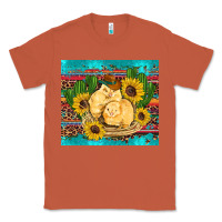 Copper western chicks coop animals sunflowers cactus serape leopard turquoise Classic Tee - Artiststas