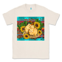 Natural western chicks coop animals sunflowers cactus serape leopard turquoise Classic Tee - Artiststas