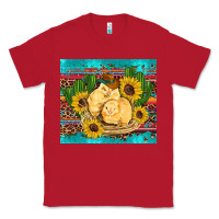 Western Chicks Coop Animals Sunflowers Cactus Serape Leopard Turquoise Classic Tee | Teevron