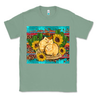 Sage western chicks coop animals sunflowers cactus serape leopard turquoise Classic Tee - Artiststas