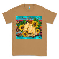 Toasted Coconut western chicks coop animals sunflowers cactus serape leopard turquoise Classic Tee - Artiststas