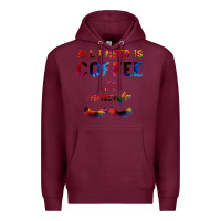 Burgundy All I Need Is Coffee And Mascara Premium Hoodie - Bettercallsaul
