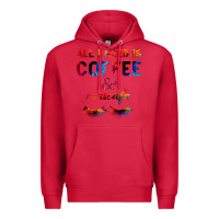 Cardinal All I Need Is Coffee And Mascara Premium Hoodie - Bettercallsaul