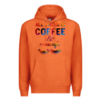 Carrot All I Need Is Coffee And Mascara Premium Hoodie - Bettercallsaul