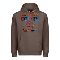 Coffee All I Need Is Coffee And Mascara Premium Hoodie - Bettercallsaul