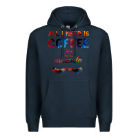 Navy All I Need Is Coffee And Mascara Premium Hoodie - Bettercallsaul