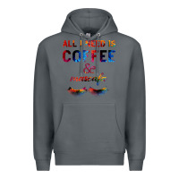 Rock All I Need Is Coffee And Mascara Premium Hoodie - Bettercallsaul