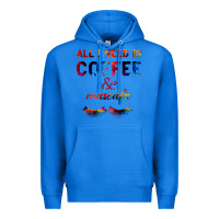 True Royal All I Need Is Coffee And Mascara Premium Hoodie - Bettercallsaul