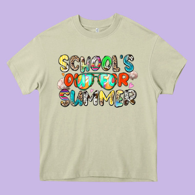 School's Out For Summer Heavy Core Tee Designed By Zillion Design Studio