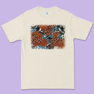 Leopard Cowhide Background Premium Tee Designed By Barkaloodesign