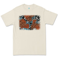 Bone leopard cowhide background Premium Tee - BarkalooDesign