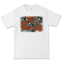 White leopard cowhide background Premium Tee - BarkalooDesign