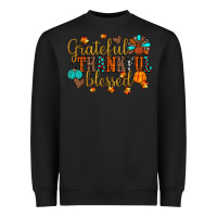 Black grateful thankful blessed Heavyweight Sweatshirt - JahusDesignShop