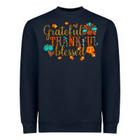 Navy grateful thankful blessed Heavyweight Sweatshirt - JahusDesignShop
