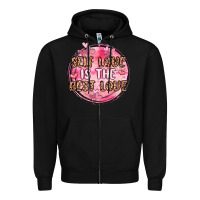 Black self love is the best love Zipper Hoodie - MaliasSmallBusiness