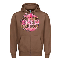 Chestnut self love is the best love Zipper Hoodie - MaliasSmallBusiness